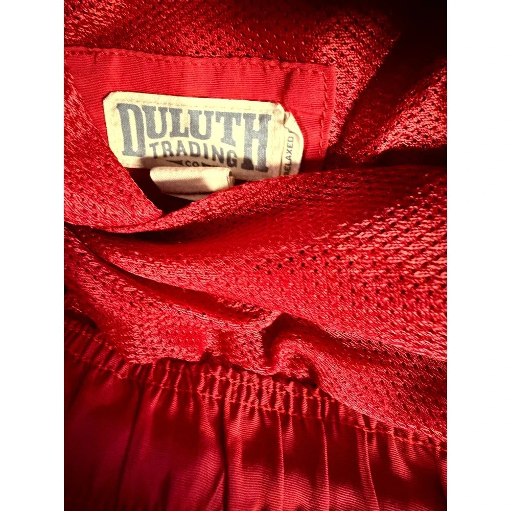 Duluth‎ Trading Co Relaxed Fit Cargo Shorts Red Mens Size Large